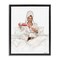 Stupell Industries Female Pouring Champagne Floating Frame, design by Ziwei Li